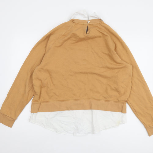 Next Women's Beige Sweatshirt L Cotton