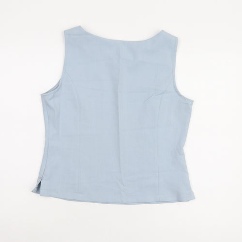 Modern Classics Women's Blue Basic V-Neck Tank Size 14