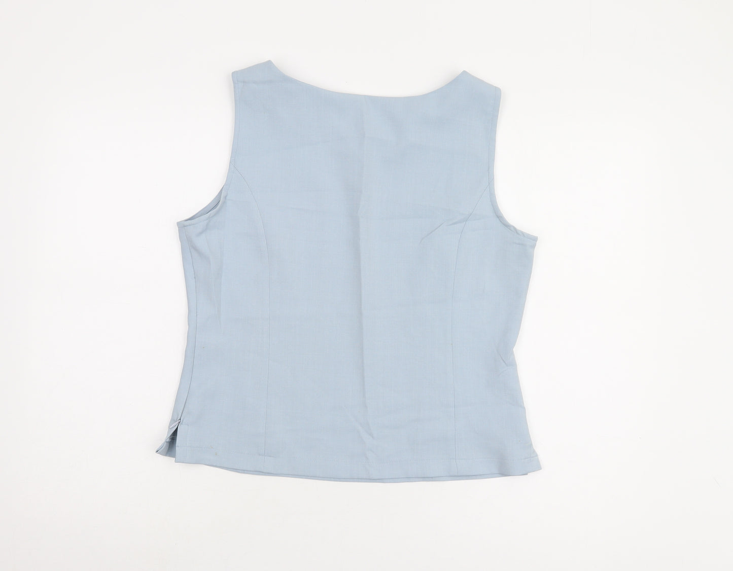 Modern Classics Women's Blue Basic V-Neck Tank Size 14