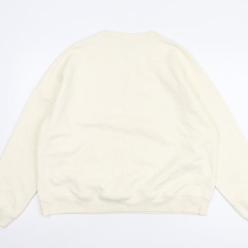 Next Women's Ivory Floral Pullover Sweatshirt L