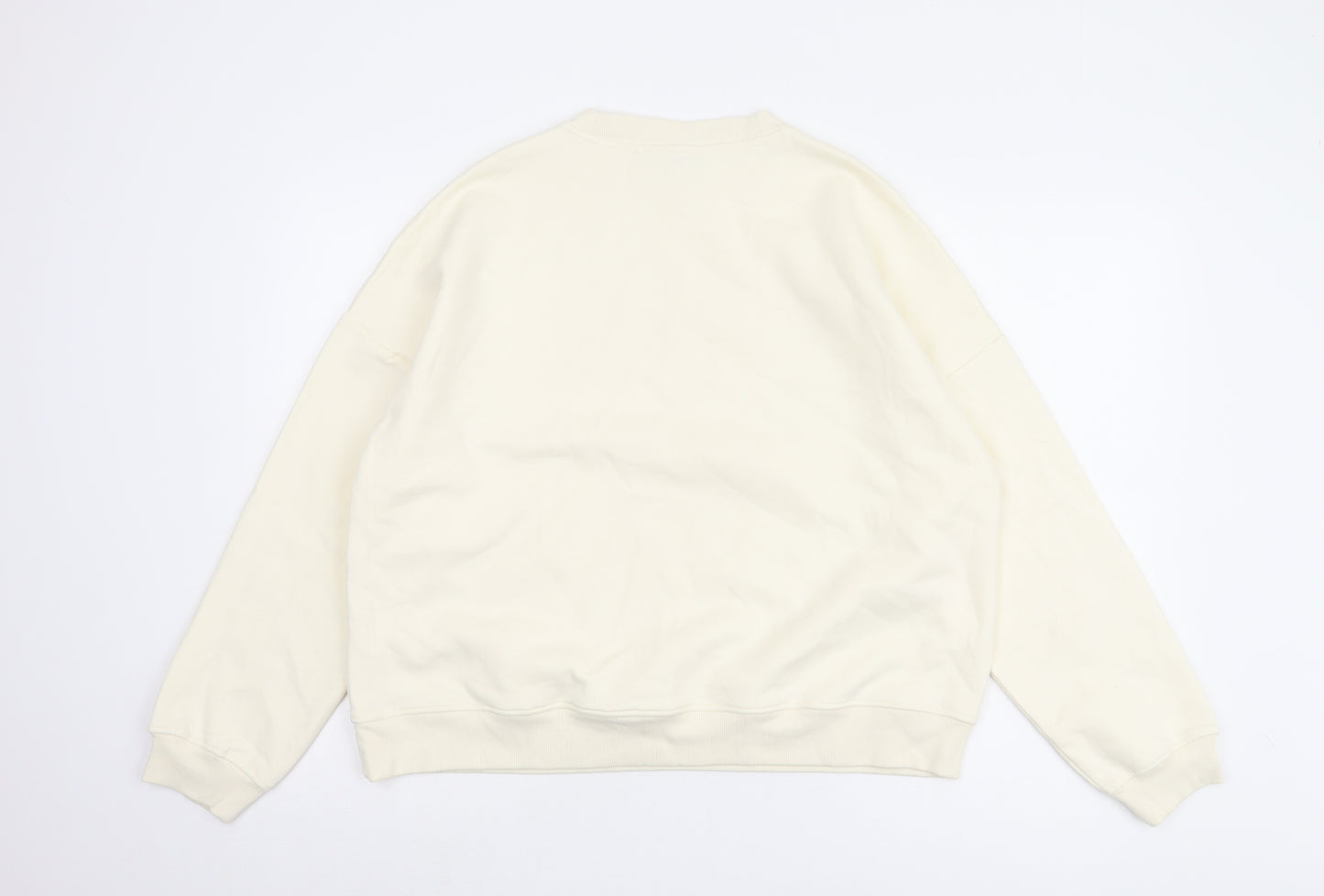 Next Women's Ivory Floral Pullover Sweatshirt L