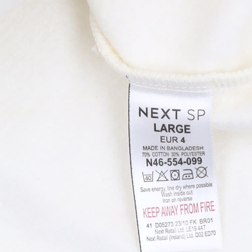 Next Women's Ivory Floral Pullover Sweatshirt L