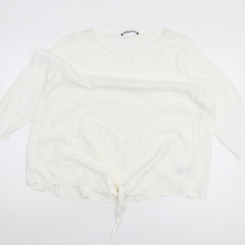 Marks and Spencer Women's Ivory Relaxed Top, Size 18