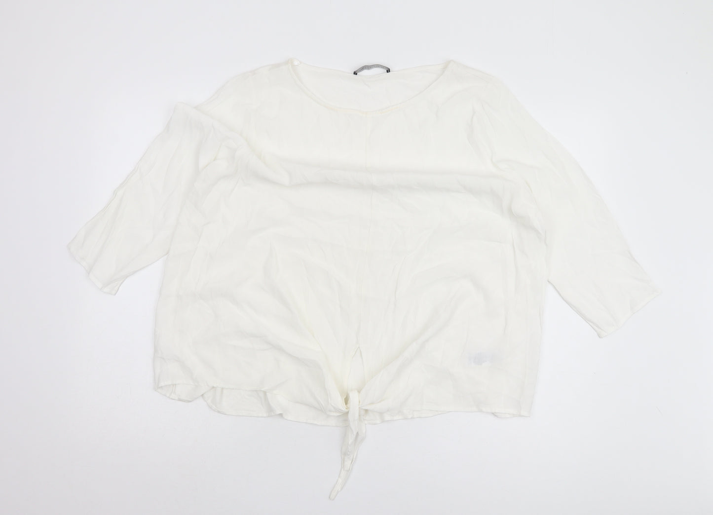 Marks and Spencer Women's Ivory Relaxed Top, Size 18