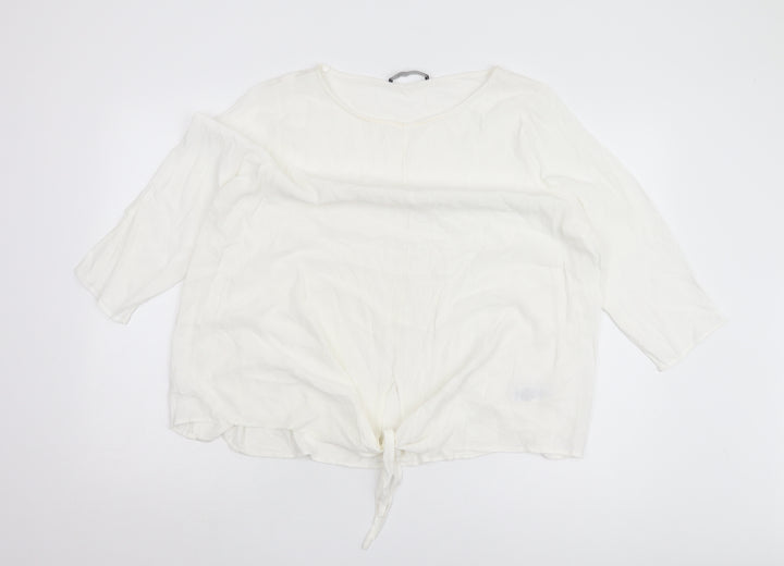 Marks and Spencer Women's Ivory Relaxed Top, Size 18