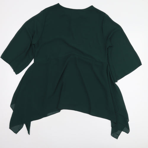 James Lakeland Women's Green Tunic Blouse Size 16