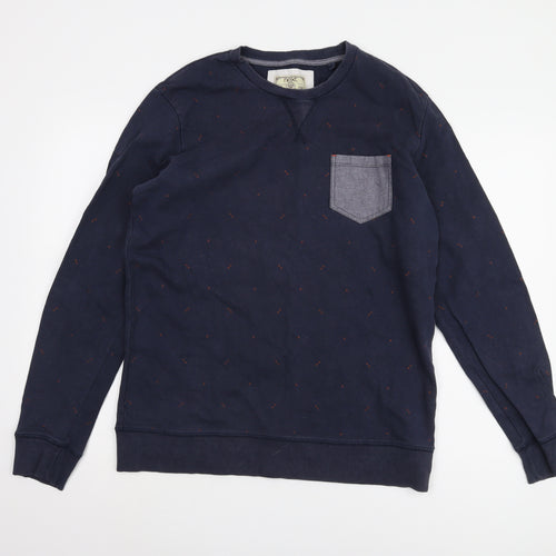 Next Men’s Blue Pullover Sweatshirt L Cotton