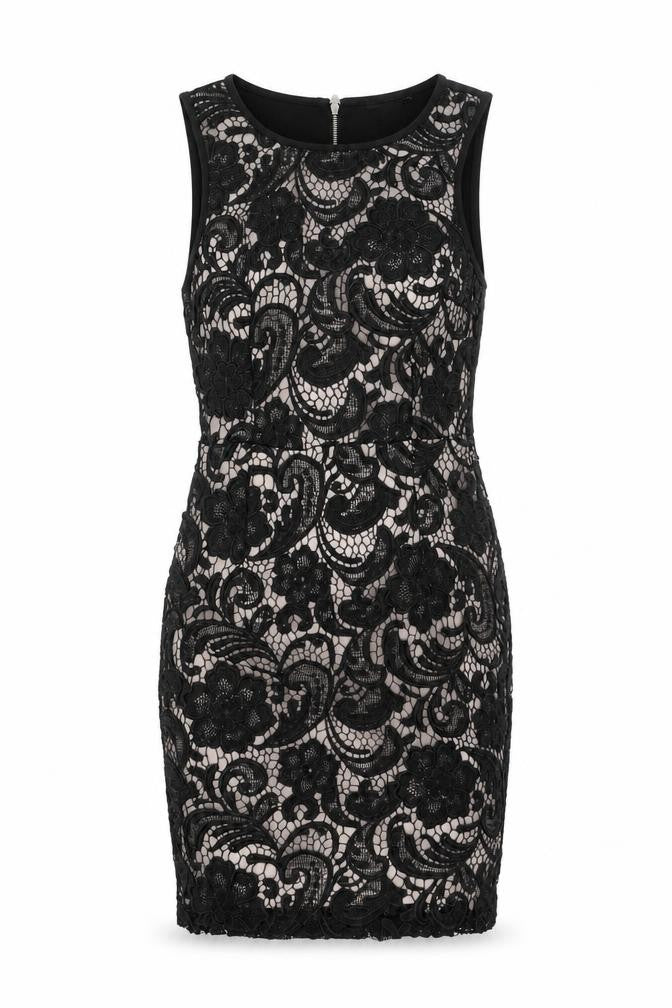 H&M Women's Black Lace Bodycon Dress XS