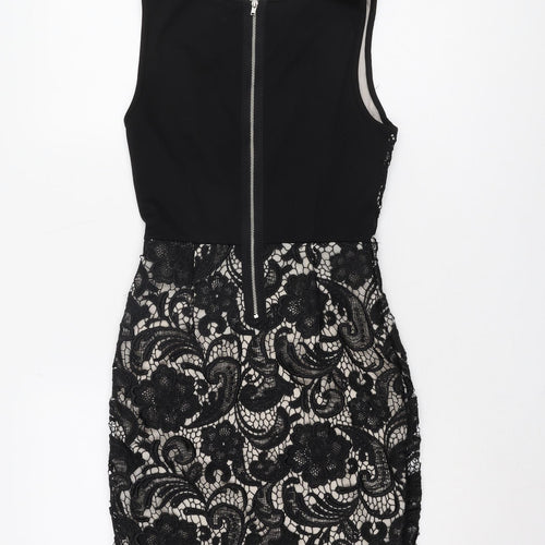 H&M Women's Black Lace Bodycon Dress XS