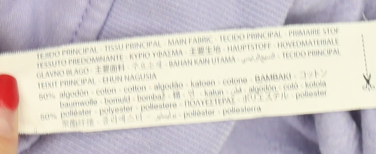 Zara Women's Purple Sweatshirt Size 8 Crew Neck