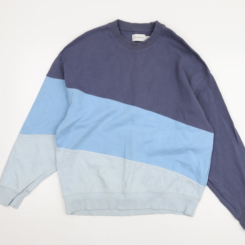 Topman Men's Blue Pullover Sweatshirt M