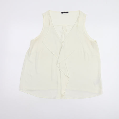 Marks and Spencer Women Ivory Tank Top, Size 14