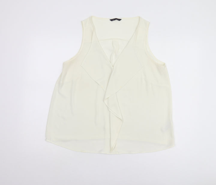 Marks and Spencer Women Ivory Tank Top, Size 14