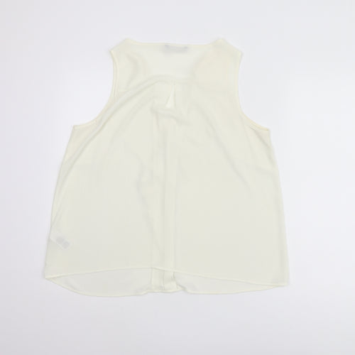 Marks and Spencer Women Ivory Tank Top, Size 14