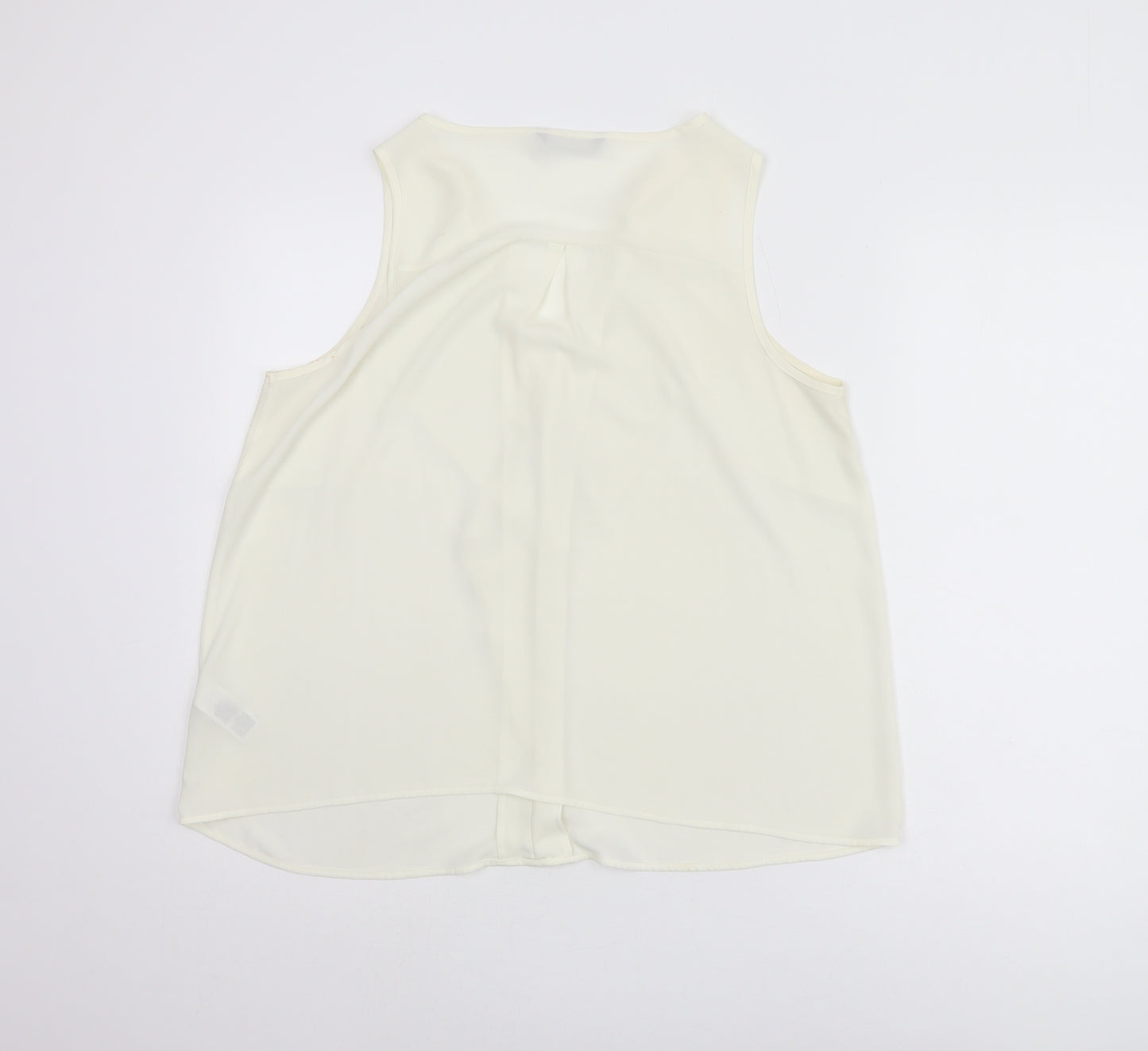 Marks and Spencer Women Ivory Tank Top, Size 14