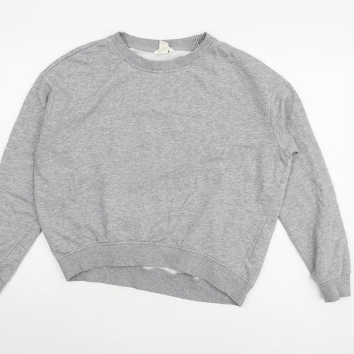 H&M Women’s Grey Pullover Sweatshirt Size 12 Regular