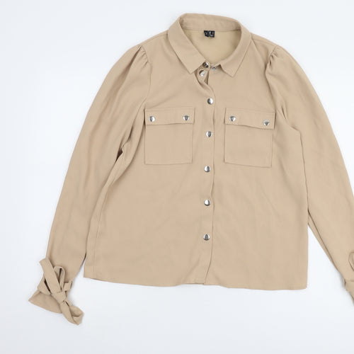 Vero Moda Women's Beige Button-Up Shirt - Size S