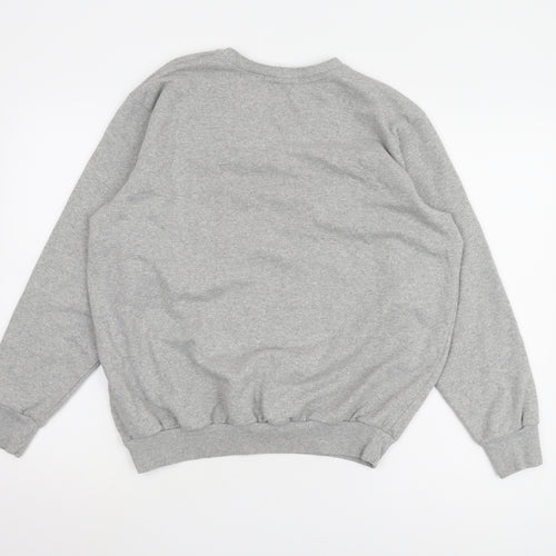 boohoo Women’s Grey Pullover Sweatshirt L