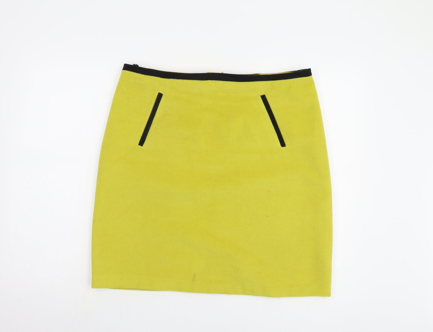 Marks and Spencer Women's Yellow Pencil Skirt Size 16