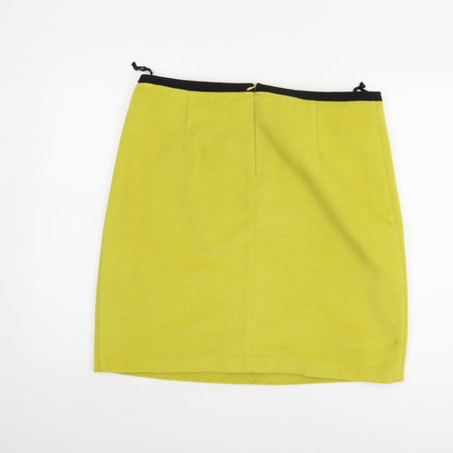 Marks and Spencer Women's Yellow Pencil Skirt Size 16