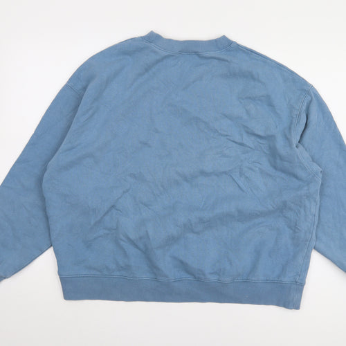H&M Women's Blue Pullover Sweatshirt Size 12