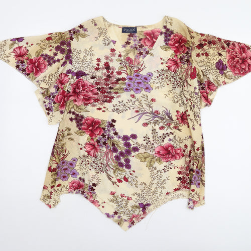 Saloos Women's Multicoloured Floral Tunic Blouse