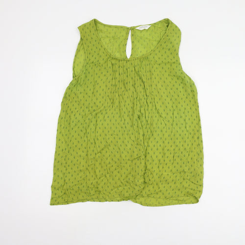 Nomads Women's Green Viscose Tank Top, Size 16