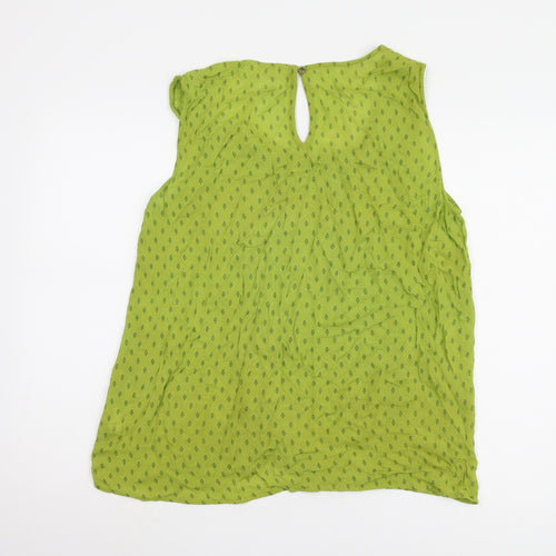 Nomads Women's Green Viscose Tank Top, Size 16