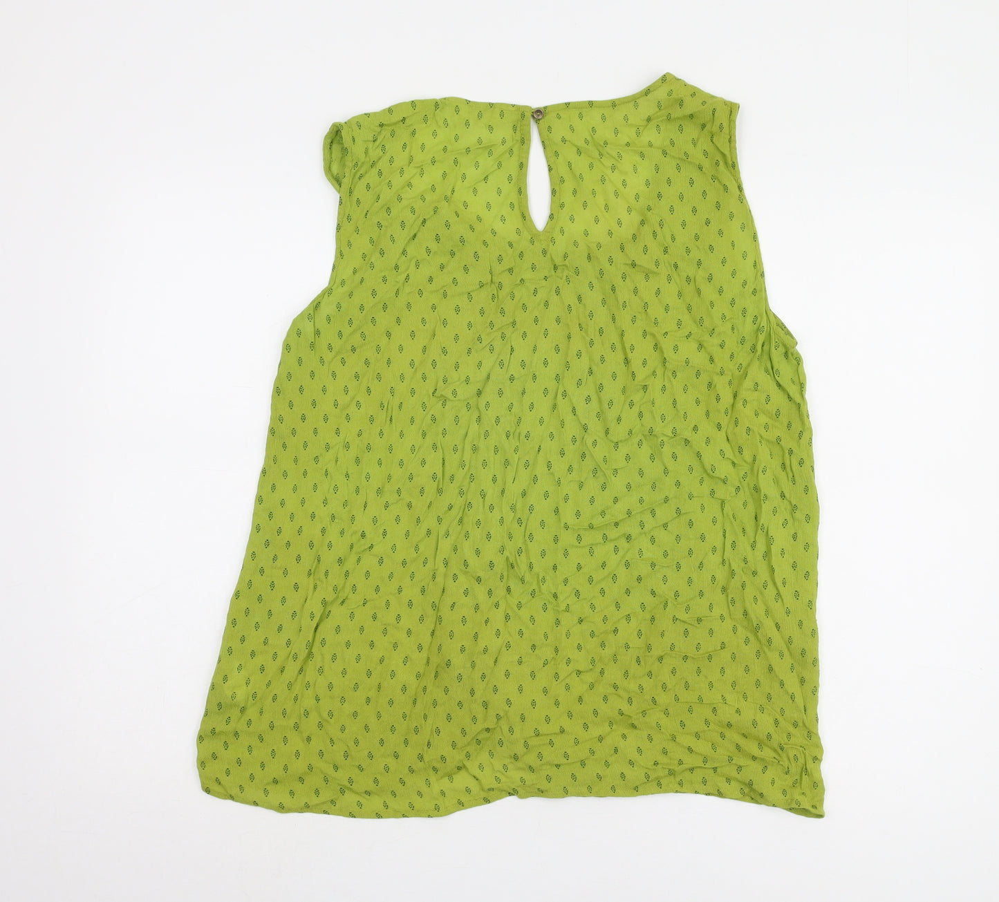 Nomads Women's Green Viscose Tank Top, Size 16