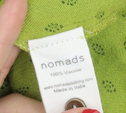 Nomads Women's Green Viscose Tank Top, Size 16