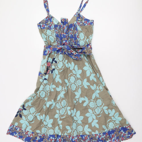 Next Women's Multicoloured Floral Dress Size 10