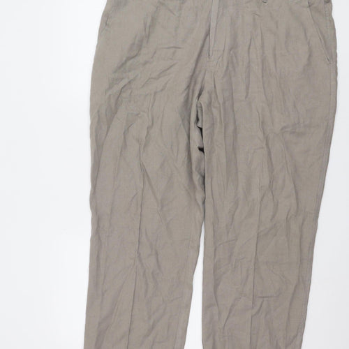 Marks and Spencer Men's Khaki Chino Trousers, Size 40