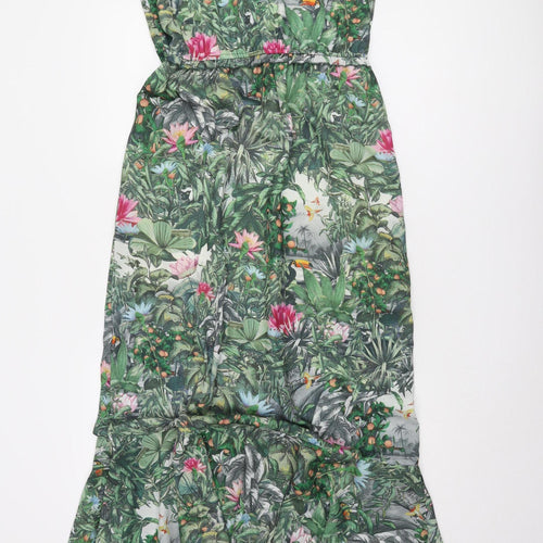 H&M Women’s Multicoloured Fit & Flare Midi Dress Size 10