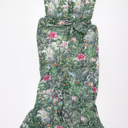 H&M Women’s Multicoloured Fit & Flare Midi Dress Size 10