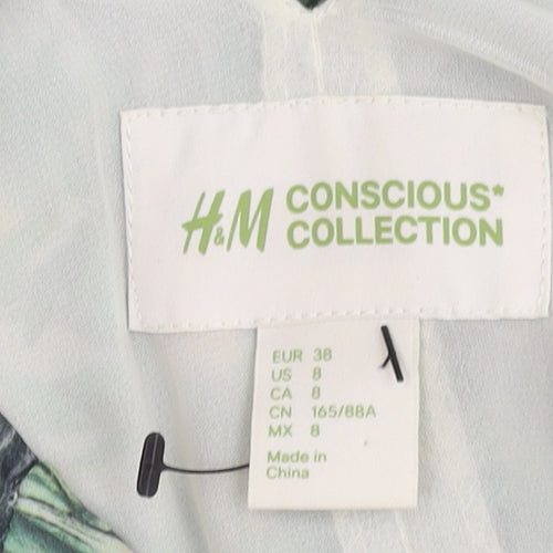 H&M Women’s Multicoloured Fit & Flare Midi Dress Size 10