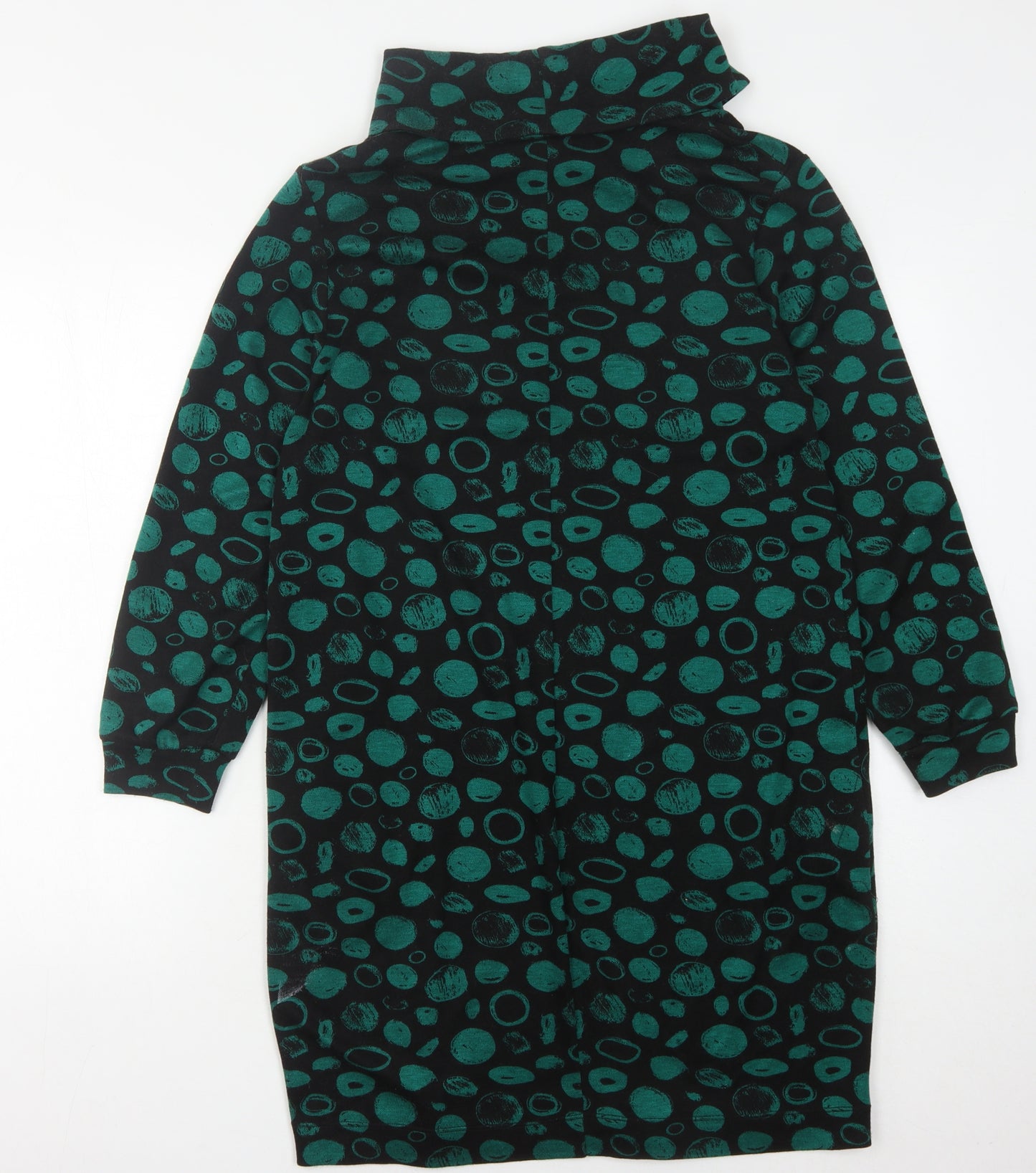 Roman Women's Multicoloured Cowl Neck Dress Size 10