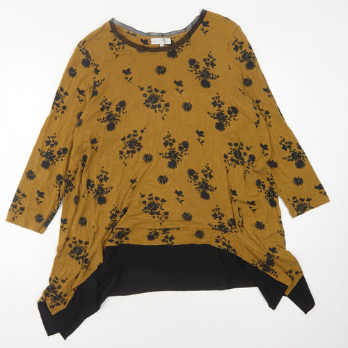 RJR.John Rocha Women's Brown Floral Jersey Top