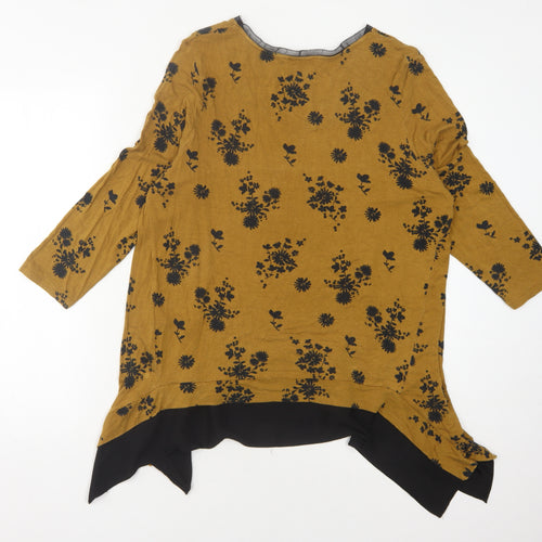RJR.John Rocha Women's Brown Floral Jersey Top