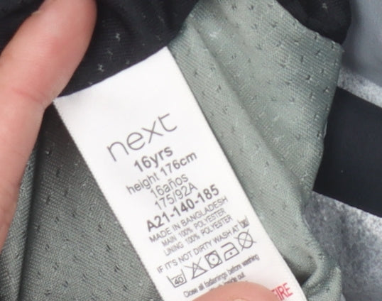 Next Boys Camouflage Rain Coat 16 Years White Grey