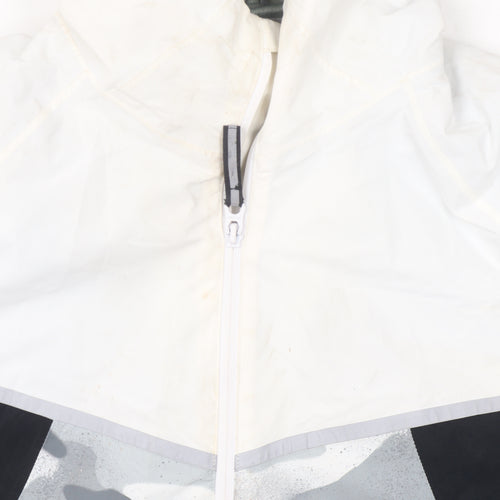Next Boys Camouflage Rain Coat 16 Years White Grey