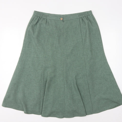 Eastex Women's A-Line Green Skirt Size 18