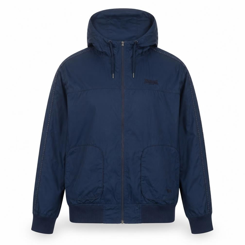 Front view of Lonsdale Women's Blue Windbreaker Jacket, size 16