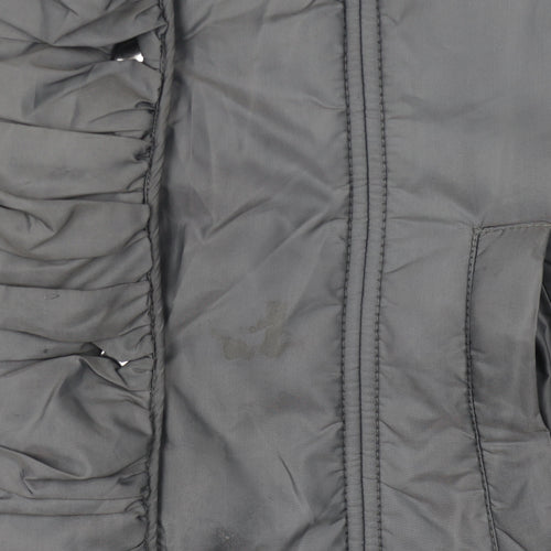 Precis Women's Grey Hooded Jacket Size 12