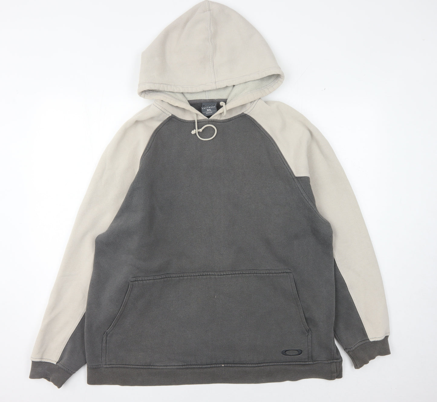 Oakley Men's XL Grey Pullover Hoodie with Drawstring