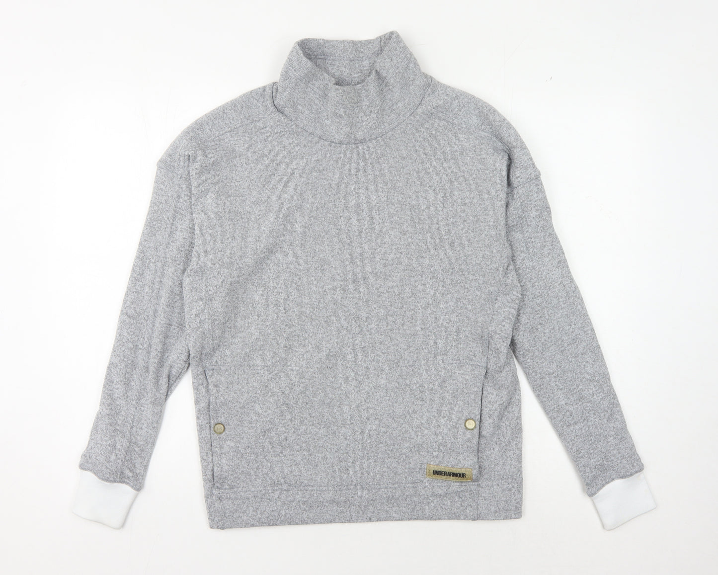 Under Armour Grey Unisex Graphic Sweatshirt, Size S, Insulated