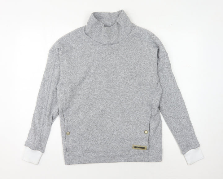 Under Armour Grey Unisex Graphic Sweatshirt, Size S, Insulated