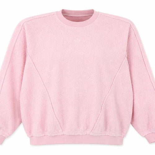 Adidas Women’s Pink Fleece Pullover Sweatshirt Size 14