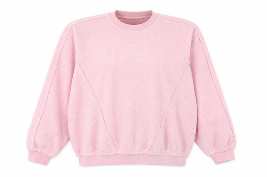 Adidas Women’s Pink Fleece Pullover Sweatshirt Size 14