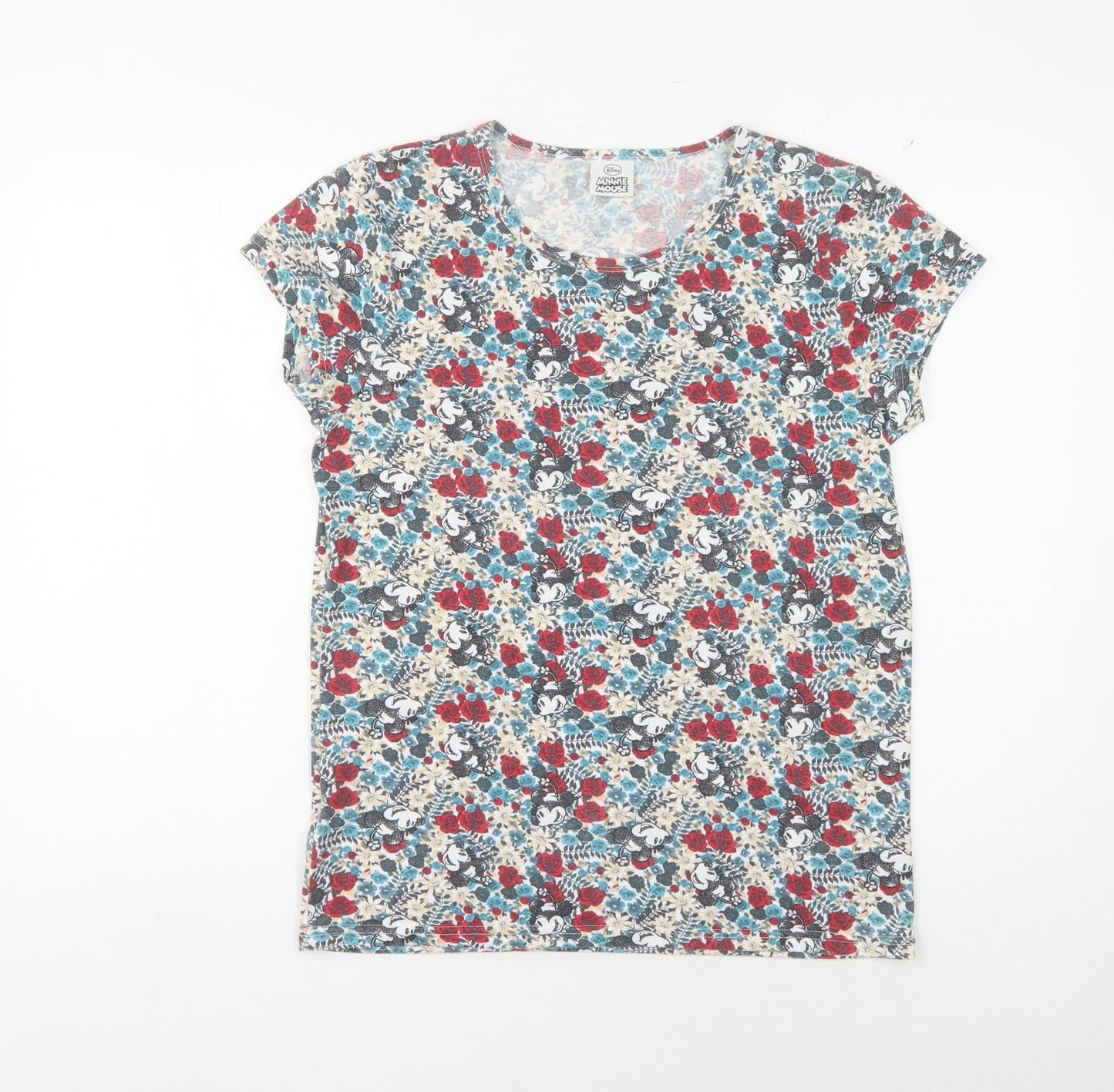 Disney Women’s Multicoloured Floral T-Shirt Size 16