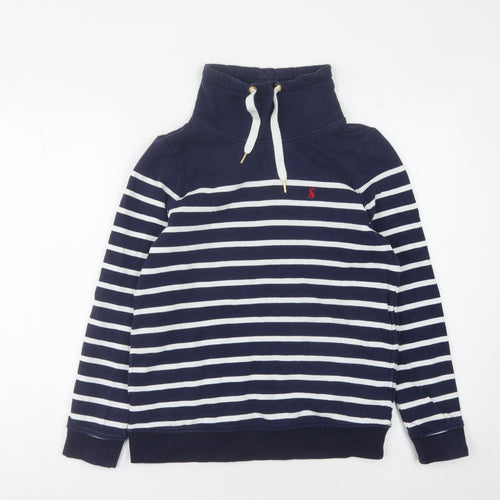Joules Women's Blue Striped Sweatshirt, Size 6